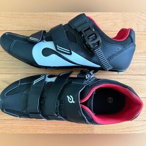 Peloton Men's Black, White & Red Cycling Shoes